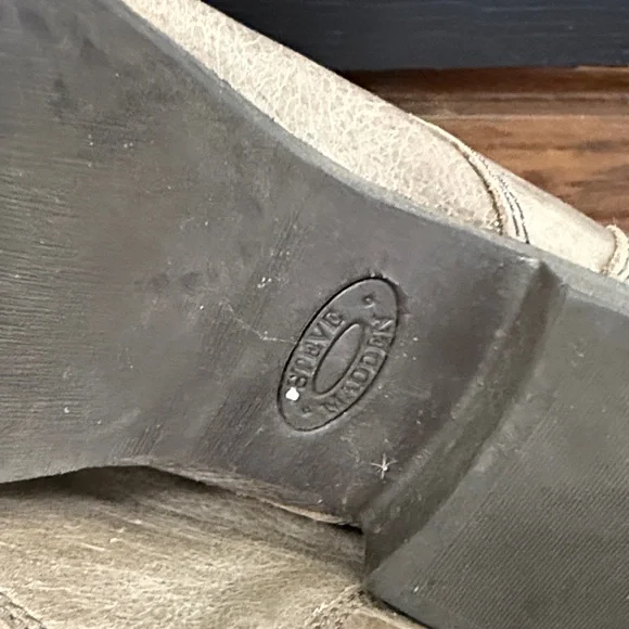 Steve Madden Distressed Lace-Up Boots in Tan - Picture 5 of 5